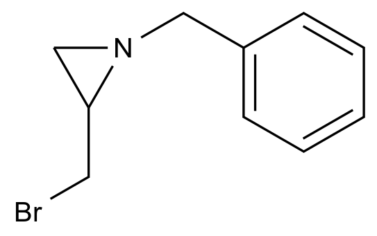 1-Benzyl-2-(bromomethyl)aziridine CAS 25662-24-2 chemical structure