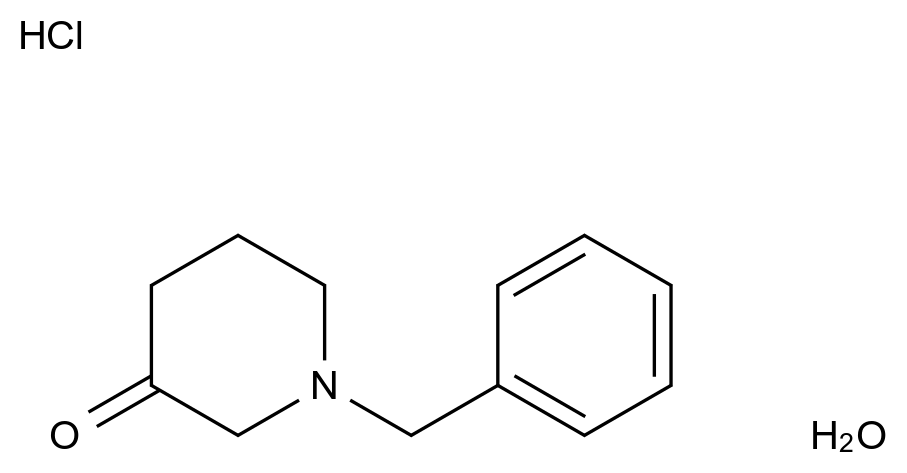  1-Benzyl-3-piperidone, HCl hydrate CAS 346694-73-3 结构式 Chemical Structure