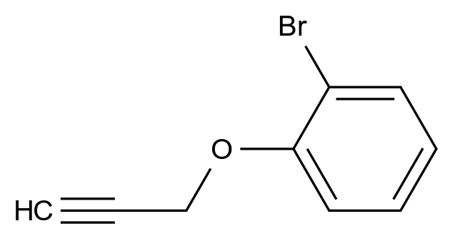  1-Bromo-2-(prop-2-yn-1-yloxy)benzene CAS 38770-76-2 结构式 Chemical Structure