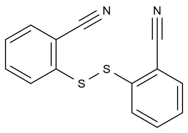  2,2'-Disulfanediyldibenzonitrile CAS 33174-74-2 结构式 Chemical Structure
