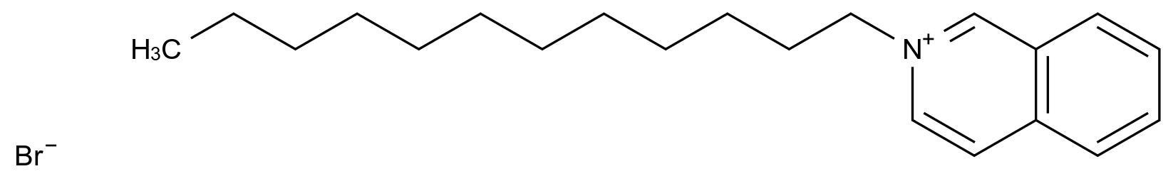  2-Dodecylisoquinolinium Bromide CAS 93-23-2 结构式 Chemical Structure