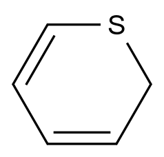 2H-噻喃 2H-Thiopyran CAS 289-72-5 结构式 Chemical Structure