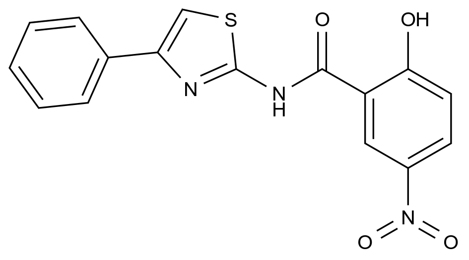 CAS No.:74675-84-6,2-Hydroxy-5-Nitro-N-(4-Phenyl-2-Thiazolyl) Benzamide