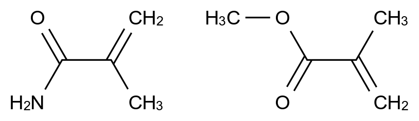  2-Propenoic acid, 2-methyl-, methyl ester, polymer with 2-methyl-2-propenamide CAS 26443-74-3 结构式 Chemical Structure