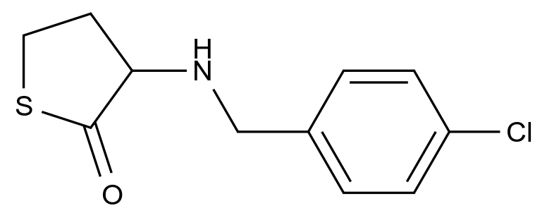  3-((4-Chlorobenzyl)amino)dihydrothiophen-2(3H)-one CAS 956785-79-8 结构式 Chemical Structure