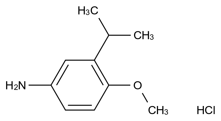  3-Isopropyl-4-methoxyaniline hydrochloride CAS 91251-43-3 结构式 Chemical Structure