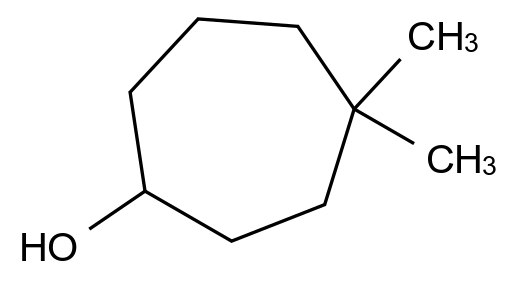 4,4-Dimethylcycloheptan-1-ol CAS 35099-84-4 chemical structure
