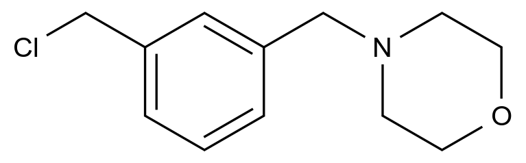 4-{[3-(chloromethyl)phenyl]methyl}morpholine CAS 778541-82-5 chemical structure