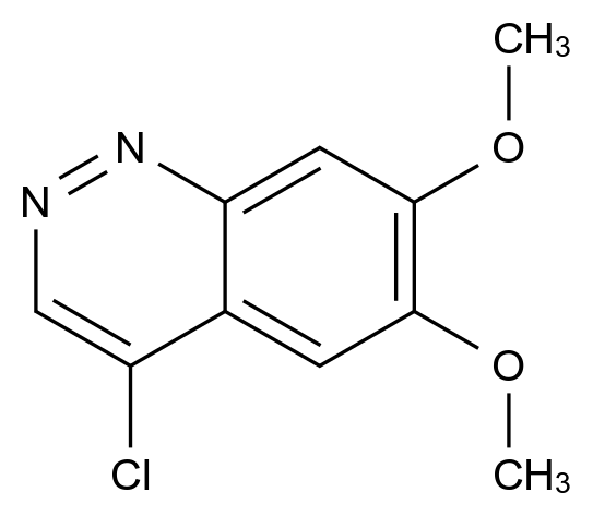  4-Chloro-6,7-dimethoxycinnoline CAS 7357-26-8 结构式 Chemical Structure
