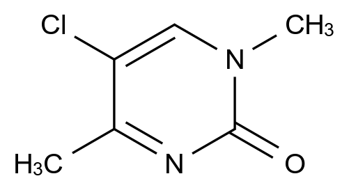  5-Chloro-1,4-dimethylpyrimidin-2(1H)-one CAS 63331-37-3 结构式 Chemical Structure