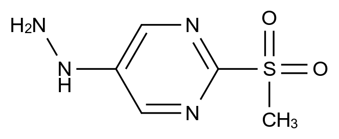 CAS No.:38275-53-5,5-Hydrazinyl-2-(methylsulfonyl)pyrimidine