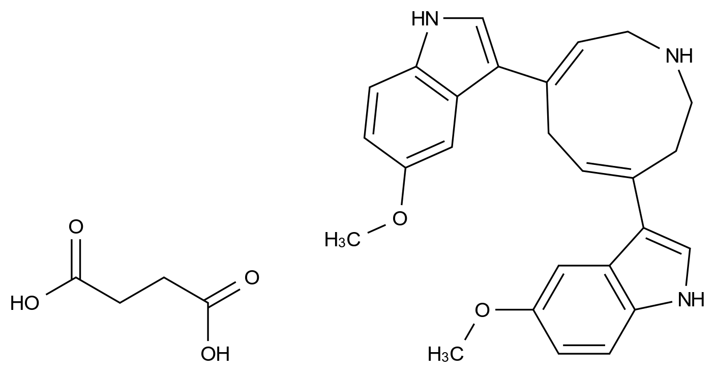 CAS No.:66611-27-6,5-甲氧基-3-(1,2,3,6-四氢吡啶-4-基)-1H-吲哚 半琥珀酸盐