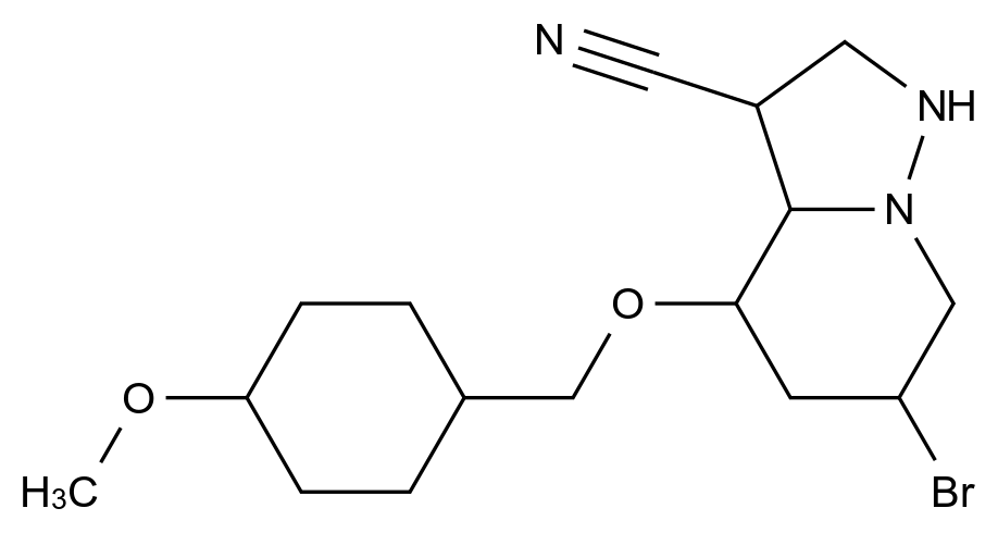  6-bromo-4-[(4-methoxyphenyl)methoxy]pyrazolo[1,5-a]pyridine-3-carbonitrile CAS 2649420-28-8 结构式 Chemical Structure