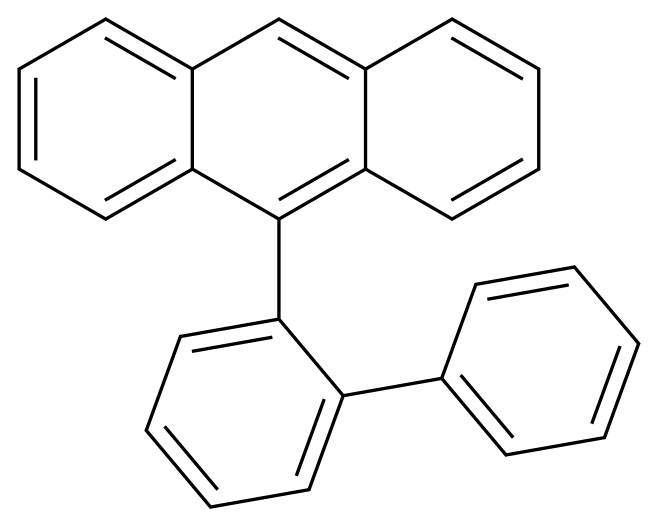  9-([1,1'-Biphenyl]-2-yl)anthracene CAS 849223-96-7 结构式 Chemical Structure