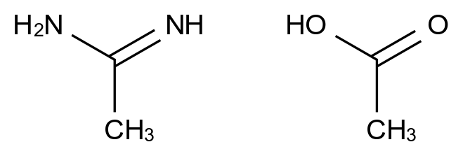  Acetimidamide (acetate) CAS 36896-17-0 结构式 Chemical Structure
