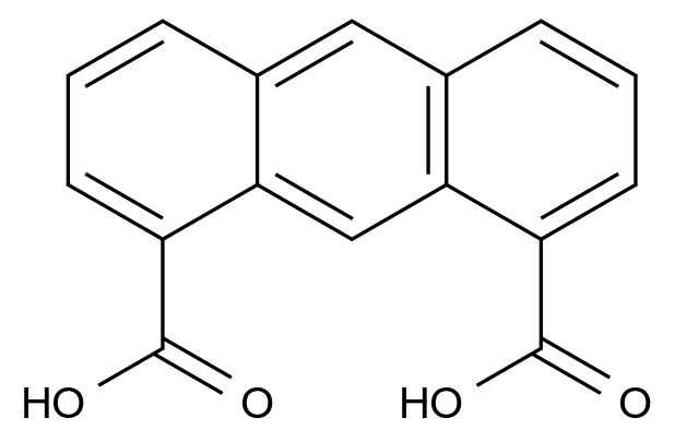 Anthracene-1,8-dicarboxylic acid CAS 38378-77-7 chemical structure
