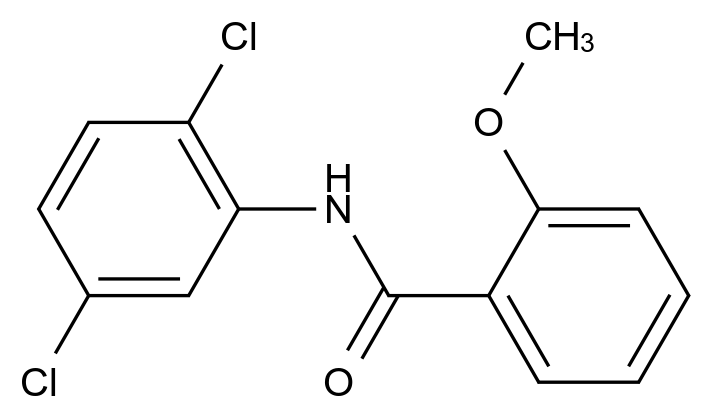  N-(2,5-Dichlorophenyl)-2-methoxybenzamide CAS 409348-29-4 结构式 Chemical Structure
