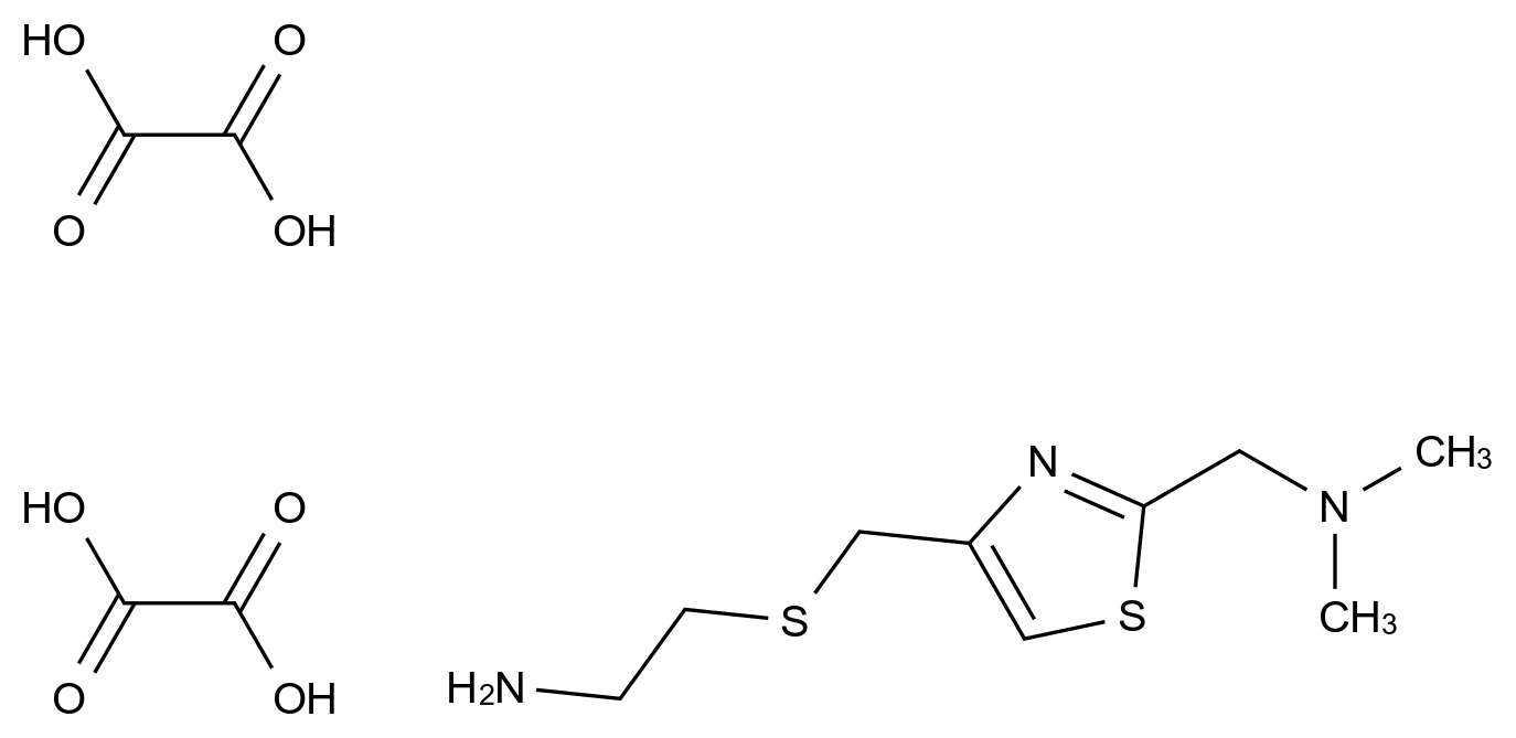 Nizatidine - Impurity D (Di Oxalate) 结构式