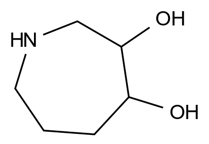  Azepane-3,4-diol CAS 1822581-80-5 结构式 Chemical Structure