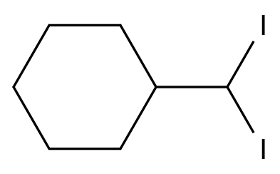  (Diiodomethyl)cyclohexane CAS 65826-85-9 结构式 Chemical Structure