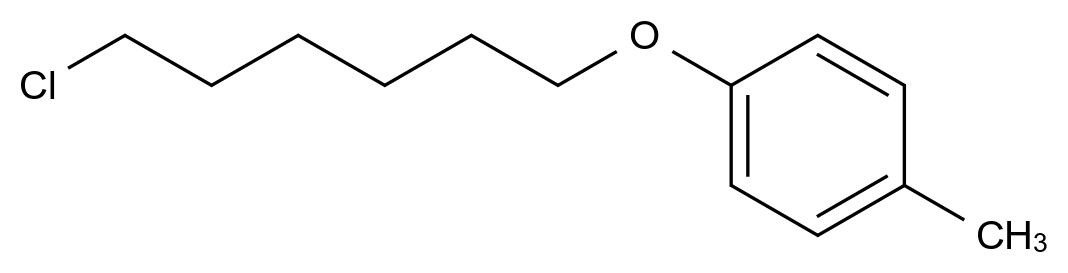  1-((6-Chlorohexyl)oxy)-4-methylbenzene CAS 79096-32-5 结构式 Chemical Structure