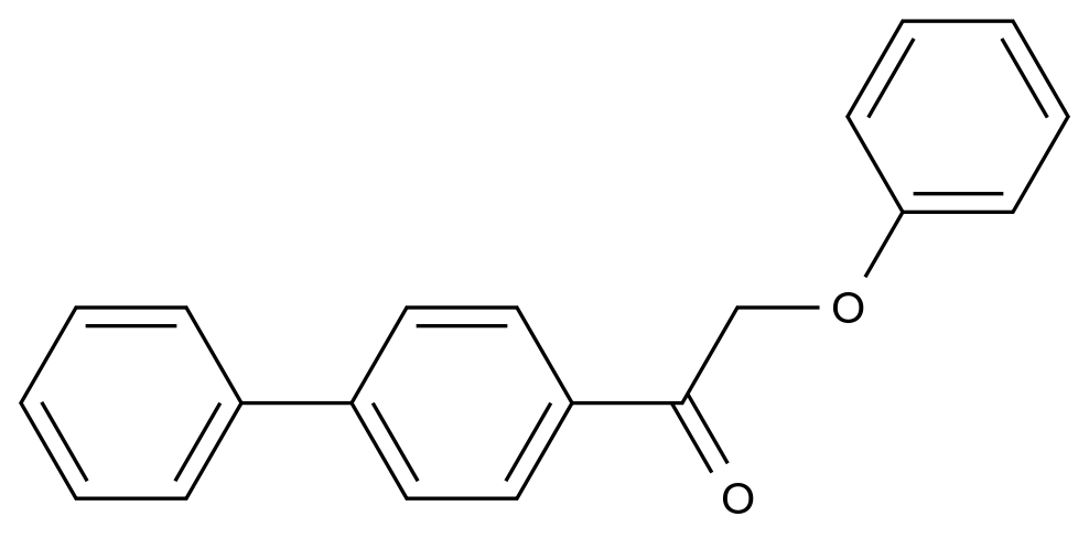 1-([1,1'-Biphenyl]-4-yl)-2-phenoxyethan-1-one CAS 29263-70-5 结构式 Chemical Structure