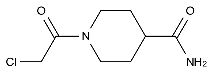 1-(2-Chloroacetyl)piperidine-4-carboxamide CAS 375359-83-4 结构式 Chemical Structure