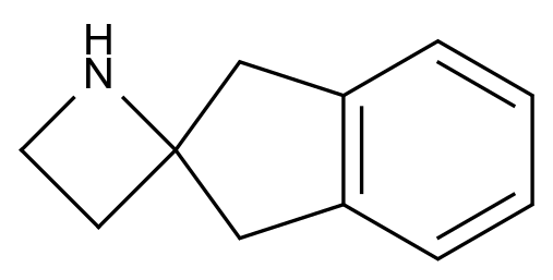  1',3'-Dihydrospiro[azetidine-2,2'-indene] CAS 25072-61-1 结构式 Chemical Structure