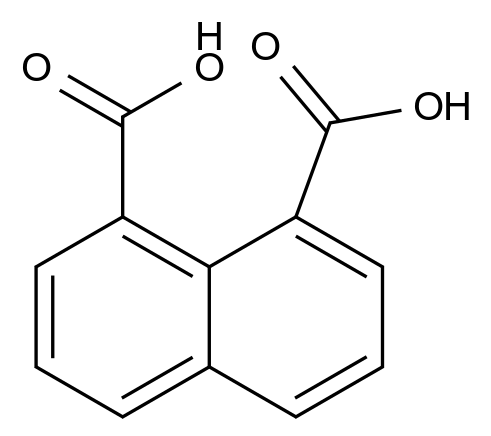  1,8-Naphthalenedicarboxylic acid, 97% CAS 518-05-8 结构式 Chemical Structure