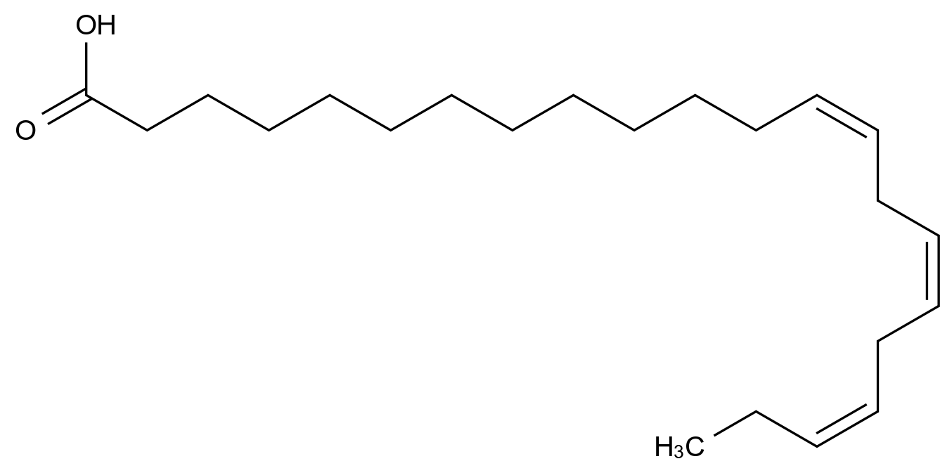  13-cis,16-cis,19-cis-Docosatrienoic acid CAS 28845-86-5 结构式 Chemical Structure
