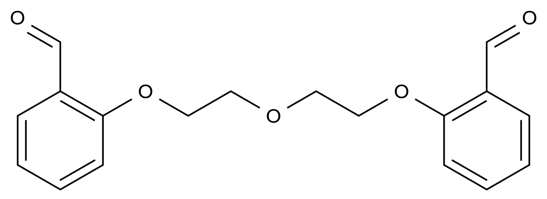 2,2'-((Oxybis(ethane-2,1-diyl))bis(oxy))dibenzaldehyde CAS 82645-24-7 chemical structure