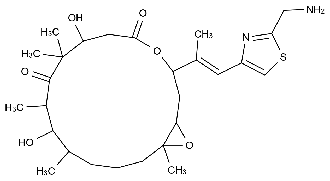 21-Aminoepothilone B CAS 280578-49-6 结构式 Chemical Structure