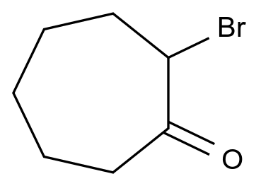  2-Bromocycloheptanone CAS 766-65-4 结构式 Chemical Structure