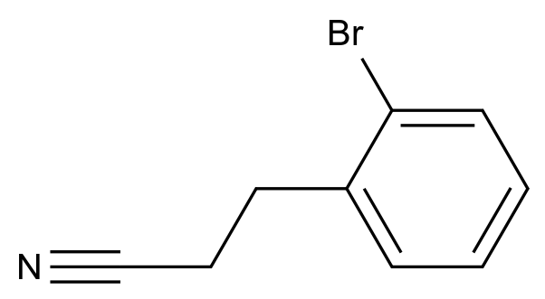  3-(2-Bromophenyl)propanenitrile CAS 61698-07-5 结构式 Chemical Structure