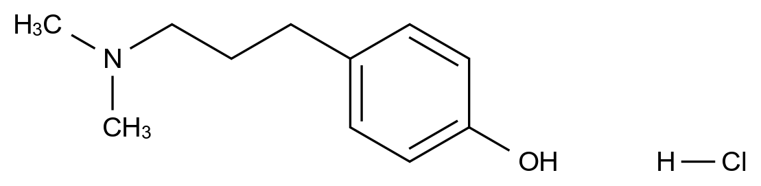  4-(3-Aminopropyl)phenol hbr CAS 73986-54-6 结构式 Chemical Structure