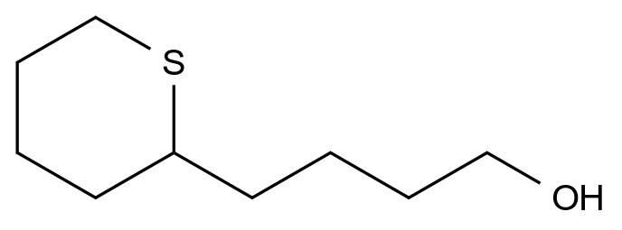  4-(Tetrahydro-2H-thiopyran-2-yl)butan-1-ol CAS 62737-93-3 结构式 Chemical Structure