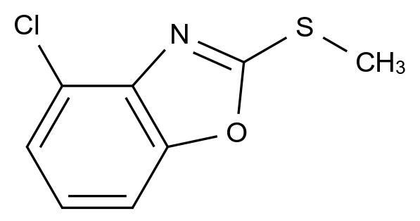 CAS No.:67932-30-3,4-Chloro-2-(methylthio)benzo[d]oxazole