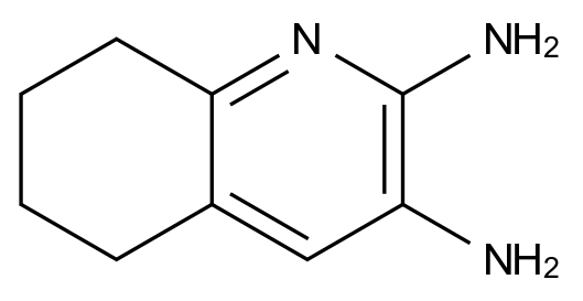  5,6,7,8-Tetrahydroquinoline-2,3-diamine CAS 346735-06-6 结构式 Chemical Structure