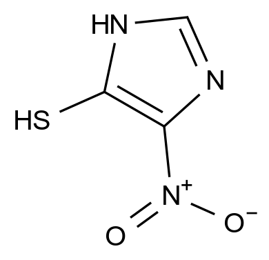 5-Nitro-1H-imidazole-4-thiol CAS 6963-64-0 chemical structure