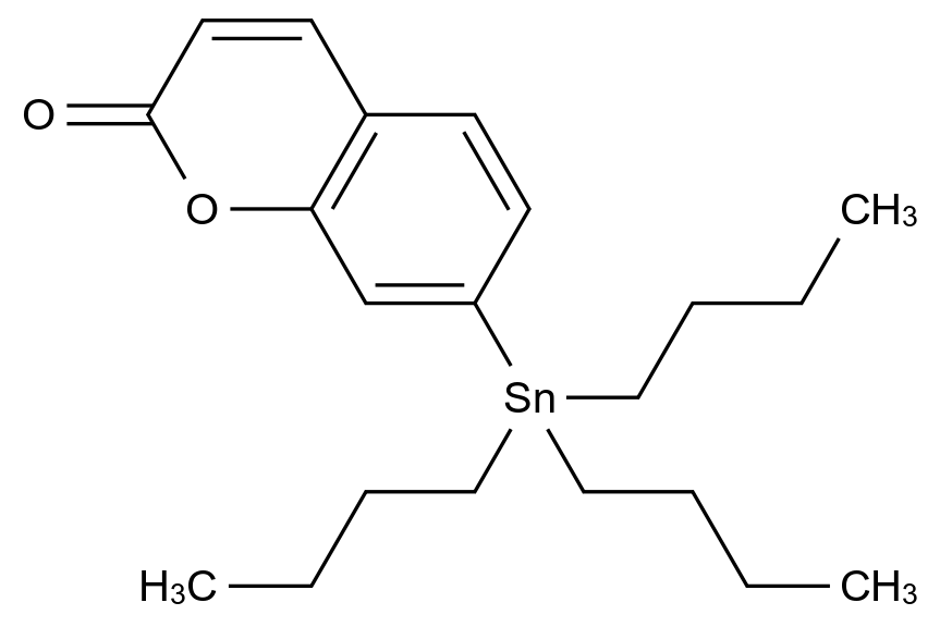  7-Tributylstannylchromen-2-one CAS 2098953-30-9 结构式 Chemical Structure