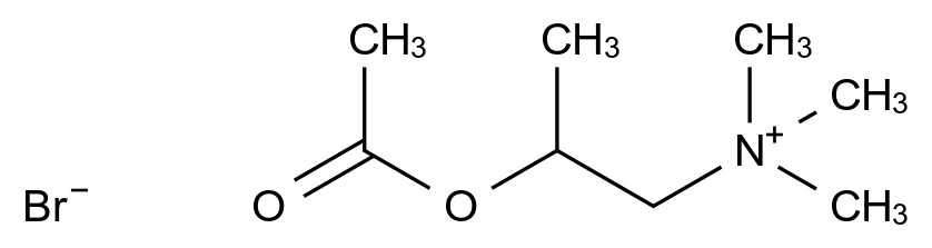  Acetyl-β-methylcholine Bromide CAS 333-31-3 结构式 Chemical Structure