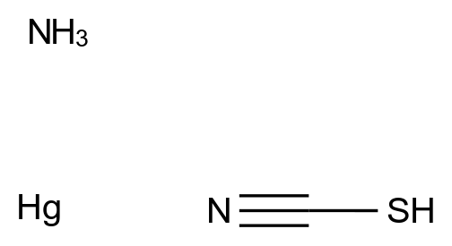  Ammonium mercury(Ⅱ) thiocyanate CAS 84665-61-2 结构式 Chemical Structure
