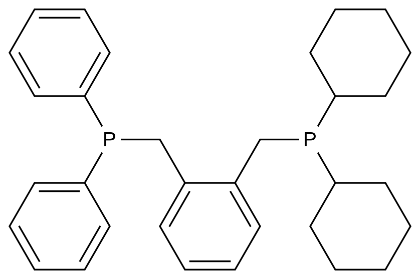 Dicyclohexyl(2-((Diphenylphosphino)methyl)benzyl)phosphine CAS 850894-39-2 chemical structure