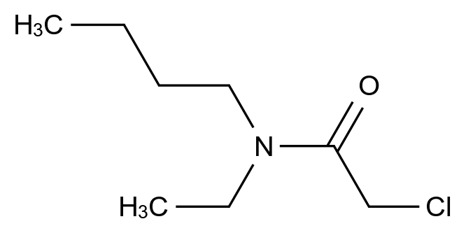 n-Butyl-2-chloro-n-ethylacetamide CAS 2567-58-0 chemical structure