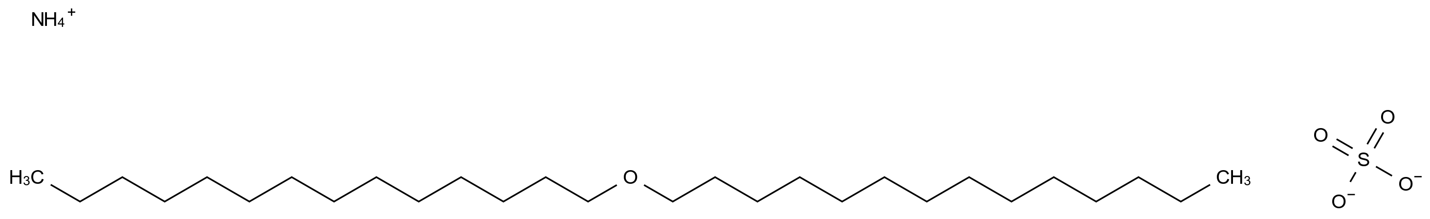  Poly(oxy-1,2-ethanediyl), .alpha.-sulfo-.omega.-(tetradecyloxy)-, ammonium salt (1:1) CAS 27731-61-9 结构式 Chemical Structure