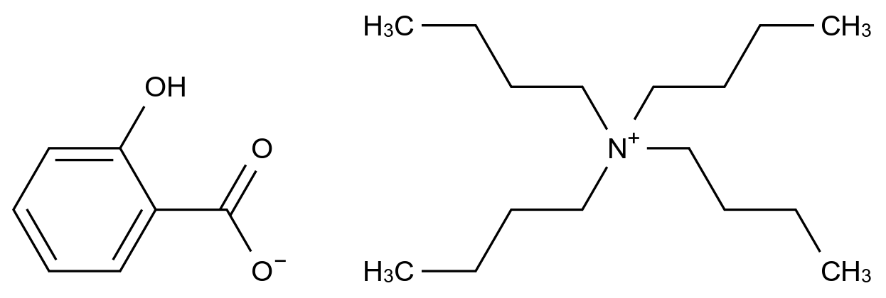 四丁基水杨酸铵 Tetrabutylammonium Salicylate CAS 22307-72-8 结构式 Chemical Structure