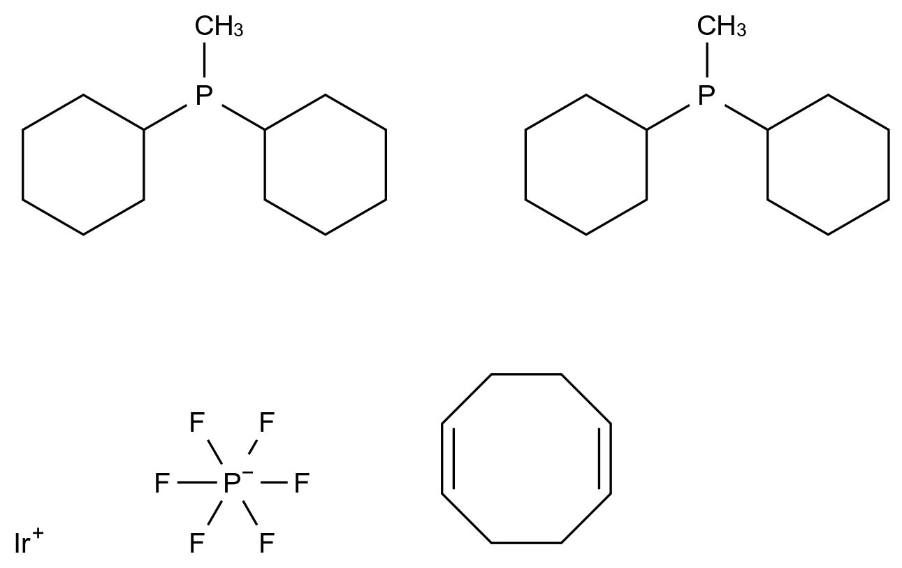 1,5-环辛二烯双(甲基联苯基磷化氢)铱六氟磷酸盐 (1,5-Cyclooctadiene)bis(methyldiphenylphosphine)iridium(I) hexafluorophosphate
38465-86-0
4982AB
C34H38F6IrP3 CAS 38465-86-0 结构式 Chemical Structure