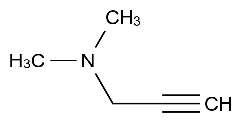 CAS No.:7223-38-3,7223-38-3
1-Dimethylamino-2-propyne
MFCD00008575
N,N-Dimethyl-2-propynylamine
N,N-Dimethylpropargylamine
3-Dimethylamino-1-propyne