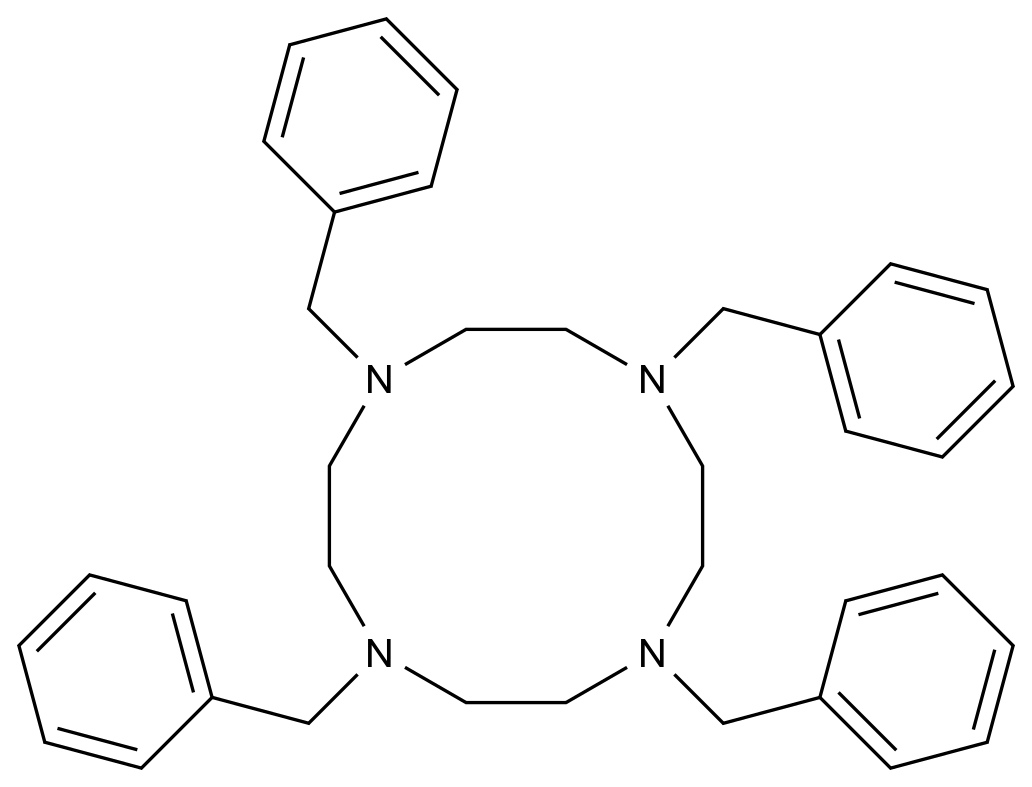 CAS No.:18084-64-5,1,4,7,10-Tetrabenzyl-1,4,7,10-tetraazacyclododecane
