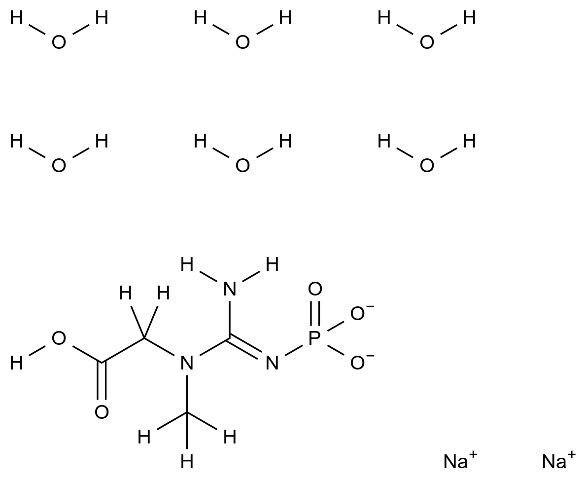CAS No.:19333-65-4,2-(1-甲基-3-膦酰基胍基)乙酸二钠一水合物